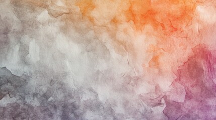 Aufkleber - Soft hues of orange, gray, and pink beautifully blend across textured paper, creating a mesmerizing abstract transition that evokes creativity and tranquility. The artwork invites contemplation