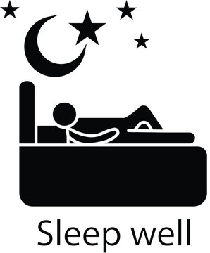 Sleeping Person Under Moon and Stars – 