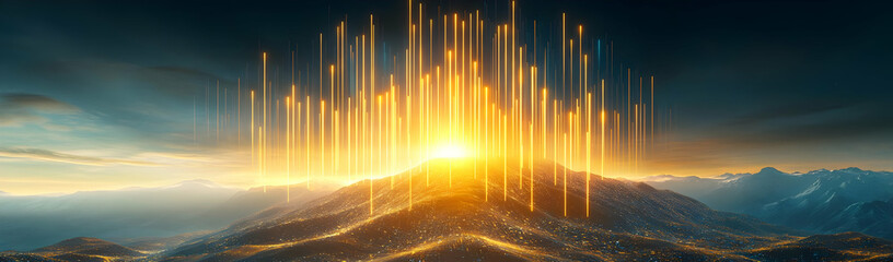 Poster - Sunrise Data Peak Mountain