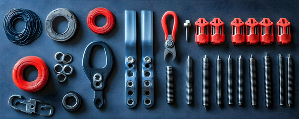 Poster - Repair kit tools flatlay