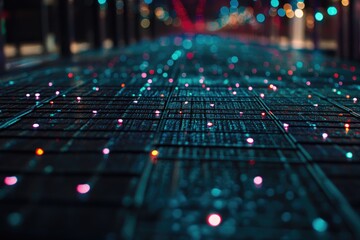 Fototapete - Digital pathway network