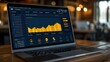 © Lemdah - Financial data dashboard on laptop