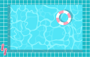 Wall Mural - swimming pool background.water texture surface abstract background.vector graphic illustration.