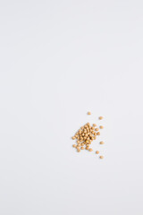 Poster - Minimalist Composition of Chickpeas on a White Background