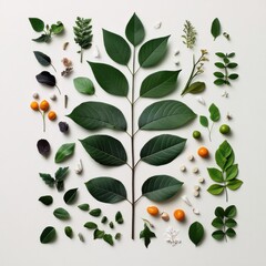 Poster - A leafy green tree with many leaves and oranges