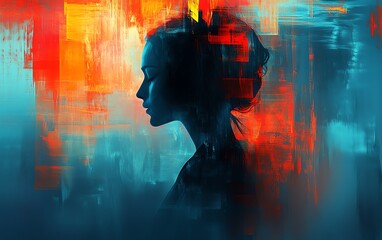 Poster - Abstract digital transformation in the corporate world