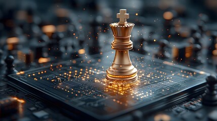 Poster - semiconductor dominance taiwan s central role in the high tech chessboard 3d depicting the strategic