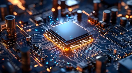 Poster - semiconductor strategic position in the high tech global chessboard 3d depicting taiwan as the centr
