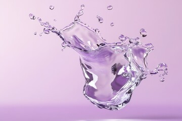 Aufkleber - A splash of water is frozen in time, captured in a still image