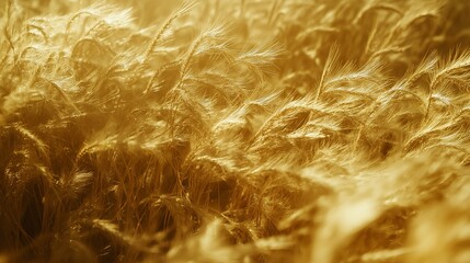 Poster - A golden wheat field swaying gently in a warm summer breeze
