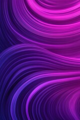 Poster - Purple and blue wavy lines blending dynamically into contemporary digital graphic pattern