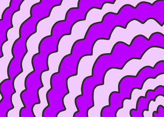 Poster - Abstract background with gradient colorful curly lines pattern