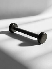 Aufkleber - Fitness roller resting on a clean surface with well balanced light and shadow for a minimalist aesthetic