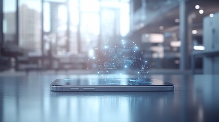 Poster - Global network data visualized on a smartphone