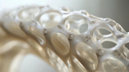 Poster - 3D Printed Structure Macro, Abstract Design, Detail