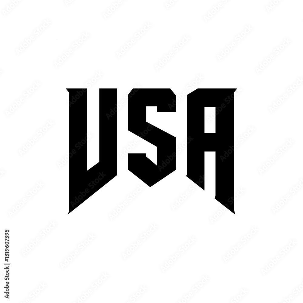 Vsadesign VSA letter logo design for technology company. VSA logo design black ...