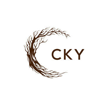 CKY creative minimalist letter logo.