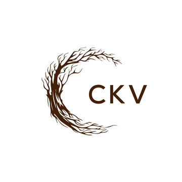 CKV creative minimalist letter logo.