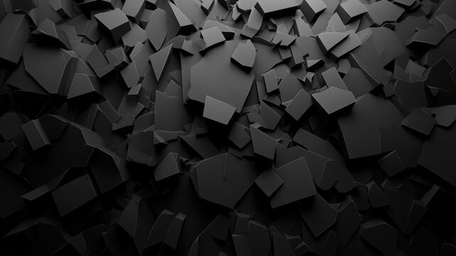 Dark Gray Fragmented Abstract Background Texture