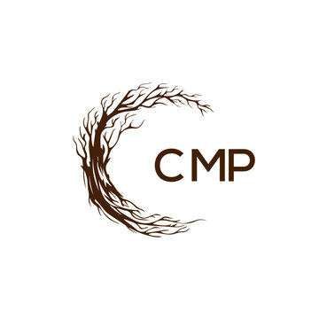 CMP creative minimalist letter logo.