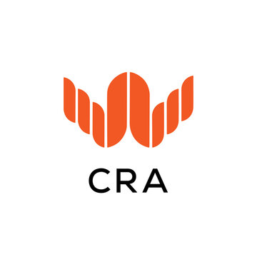 CRA creative minimalist letter logo.