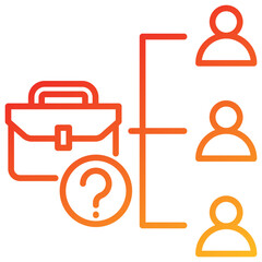Poster - Job Position Line Gradient Icon