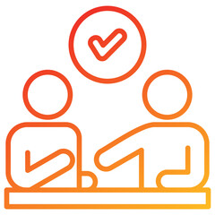 Poster - Negotiation Line Gradient Icon