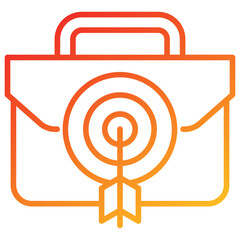 Poster - Job Target Line Gradient Icon