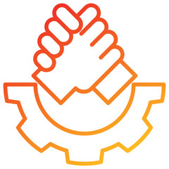 Poster - Collaboration Line Gradient Icon