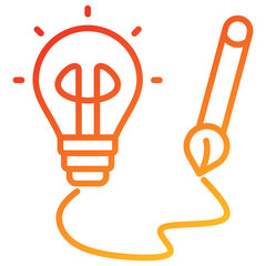Aufkleber - Creativity Line Gradient Icon