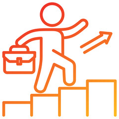 Poster - Career Promotion Line Gradient Icon