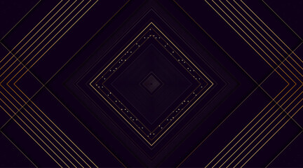 Poster - Abstract background design. Modern circular line pattern in dark purple colors. Premium stripe texture for banner, business, corporate, decoration, greeting background. Dark horizontal vector template