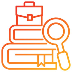 Poster - Case Study Line Gradient Icon