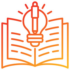 Poster - Learning Line Gradient Icon