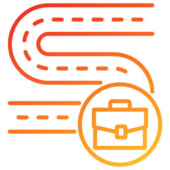 Poster - Career Path Line Gradient Icon