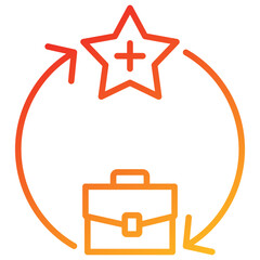 Poster - Talent Cycle Line Gradient Icon