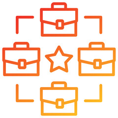 Poster - Integration Line Gradient Icon