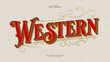 © Hiemstra - Western text victorian style, editable text effect vintage