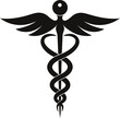 © Mohammed - caduceus medical symbol on white background