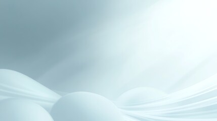 Poster - Abstract Soft Blue Background with Light and Flowing Curves Texture
