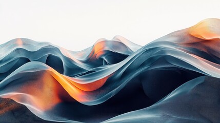 Poster - a digital landscape of overlapping layers and gradients, creating a sense of depth and intrigue for 