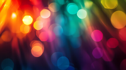 Wall Mural - blur colorful rainbow light