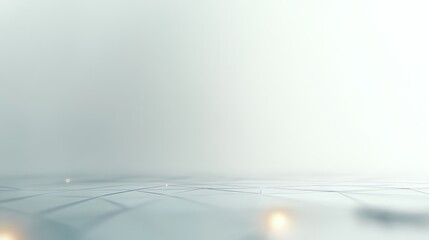 Poster - Abstract Light Background with Lines and Glowing Orbs for Product Display