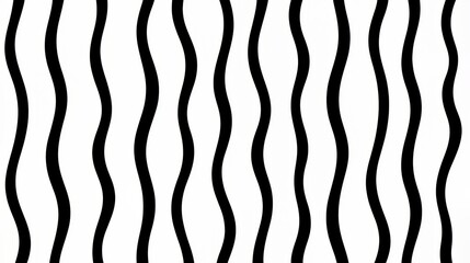 Poster - Black and white image of a series of wavy lines. The image has a minimalist feel to it, with the focus being on the lines themselves rather than any specific subject matter