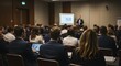 © SurrealAI - Audience Listening to Speaker in Conference Hall