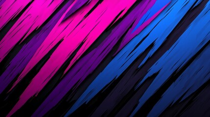 Poster - Blue and pink striped background with a black and blue stripe. The blue and pink stripes are very thin and the black and blue stripe is very thick