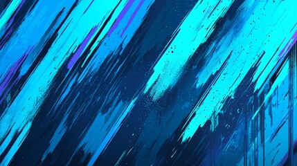 Fototapete - Blue and purple striped background with a blue and purple brush stroke. The brush strokes are in different sizes and directions