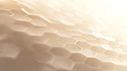 Poster - Abstract Honeycomb Structure Close-up with Soft Lighting and Subtle Texture