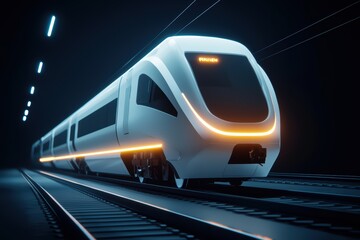 Poster - High-Speed Electric Train Concept with Guiding Lights in a Dark Tunnel Environment