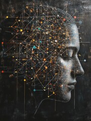 Poster - there are many people connected to a network with the word mlo.